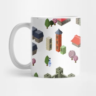 Isometric Asian City Mug